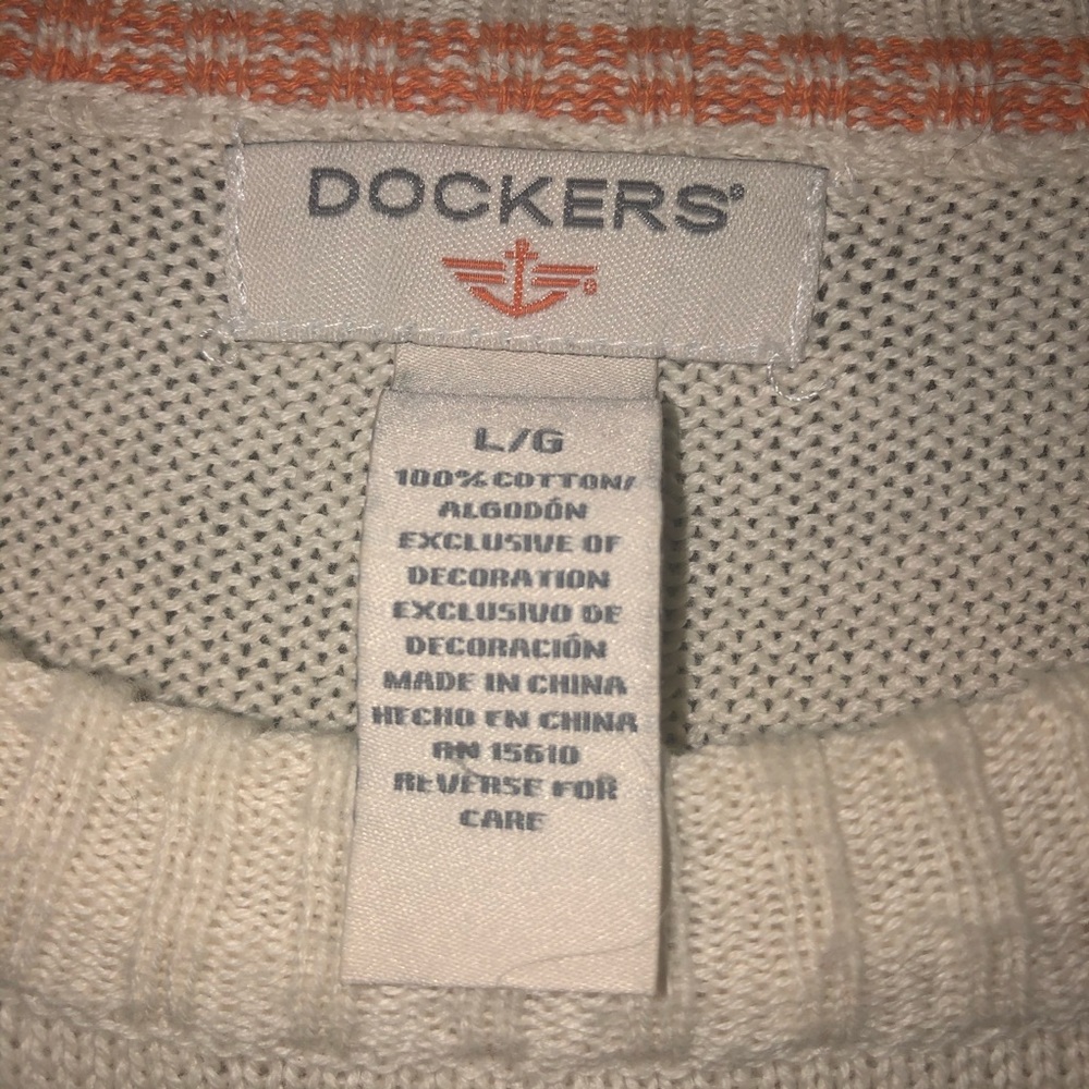 Men’s off-white Dockers sweater - Picture 2 of 3